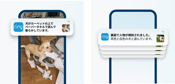 Ringが「スマートビデオ通知」と「まとめてアラート」を提供開始、インテリジェント機能で通知を要約