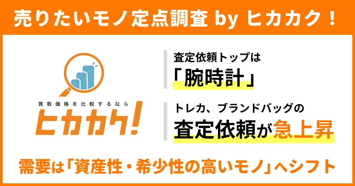 ヒカカク!が2026年上半期「査定依頼ランキング」発表、トレカとブランドバッグが前年比1.5倍に急増